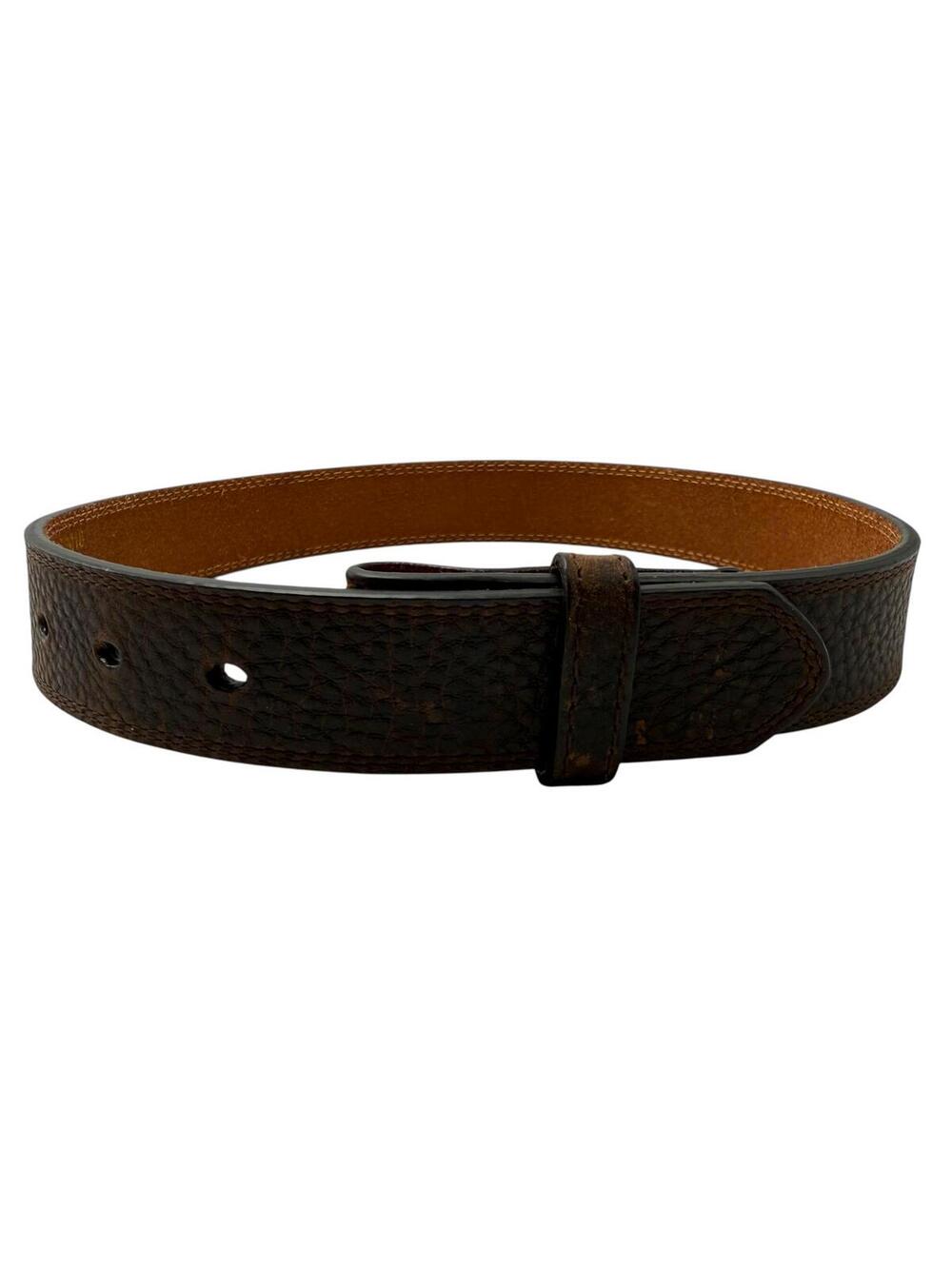Ariat Genuine Leather Western Belt Size 22 Rugged Brown - Picture 5 of 6